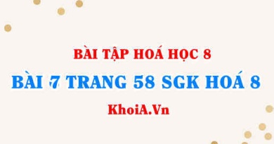 Bài 7 trang 58 SGK Hoá 8: Cách lập công thức hoá học
